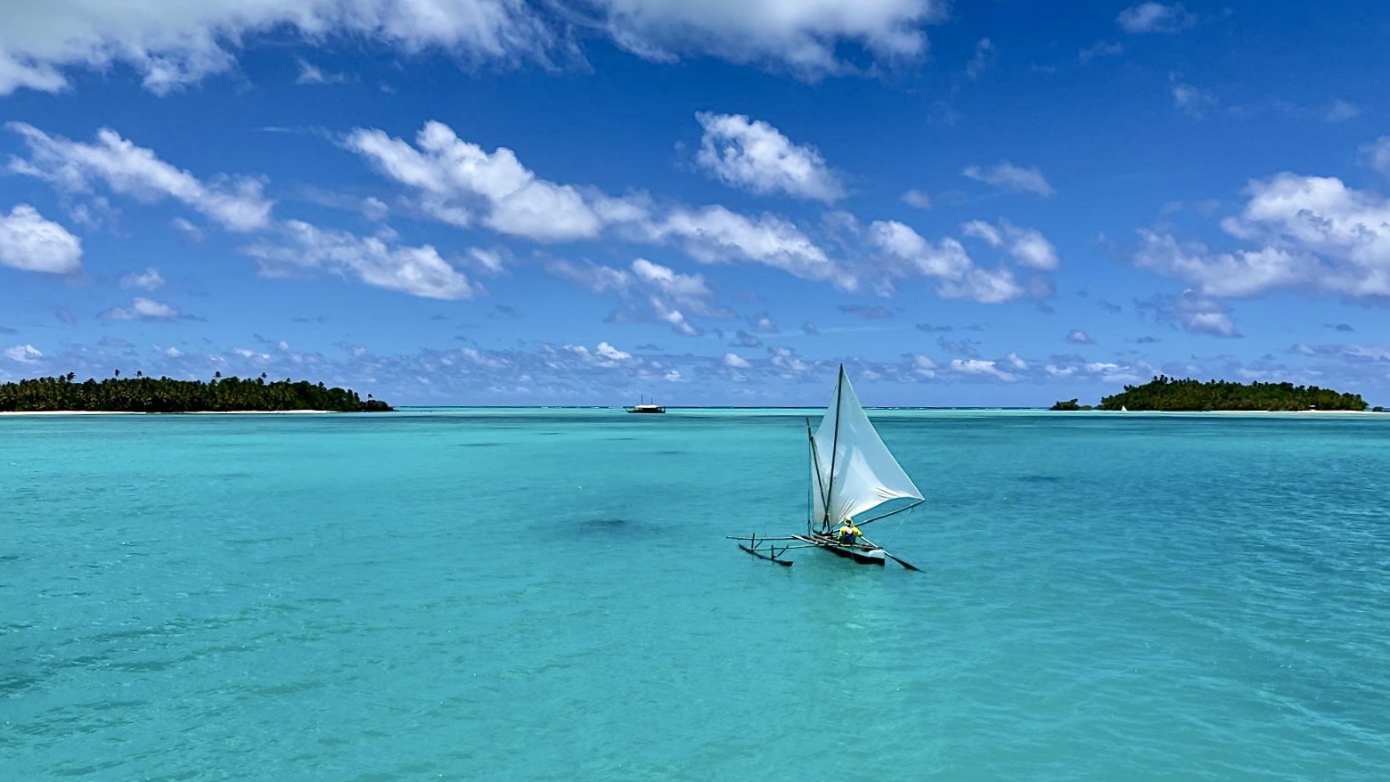 In der zauberhaften Lagune von Aitutaki, der angeblich schönsten Lagune der Welt